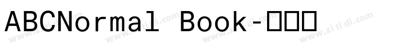 ABCNormal Book字体转换
